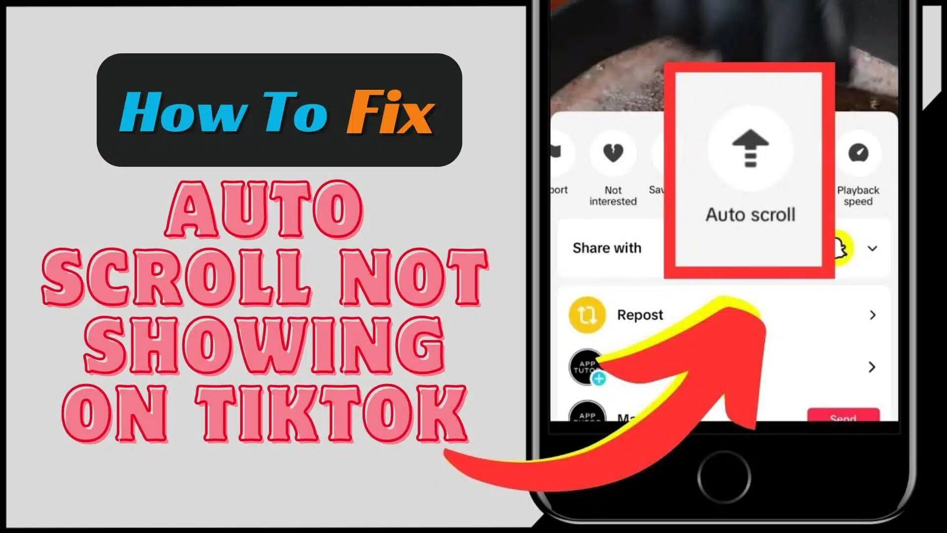 How To Fix My Auto Scroll Not Appearing On Tiktok Archives Android