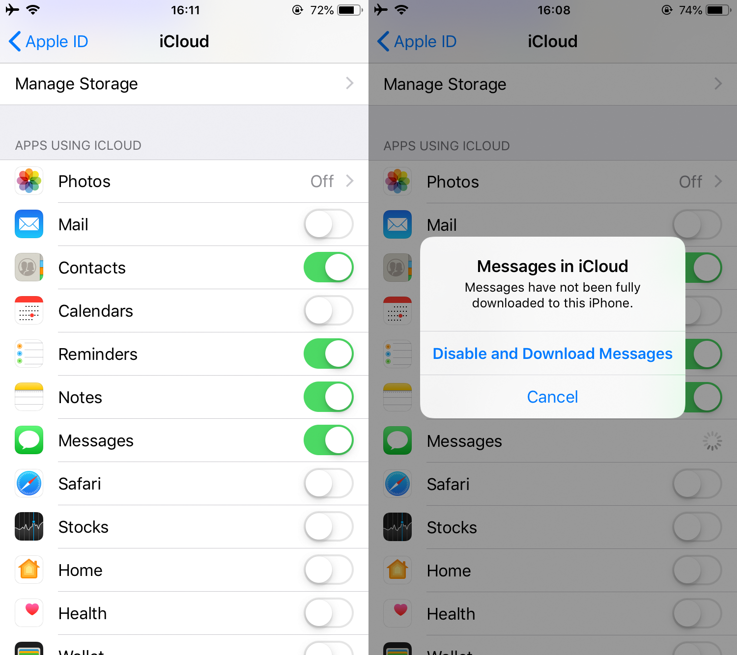 iphone message recovery icloud