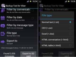restore viber messages from email