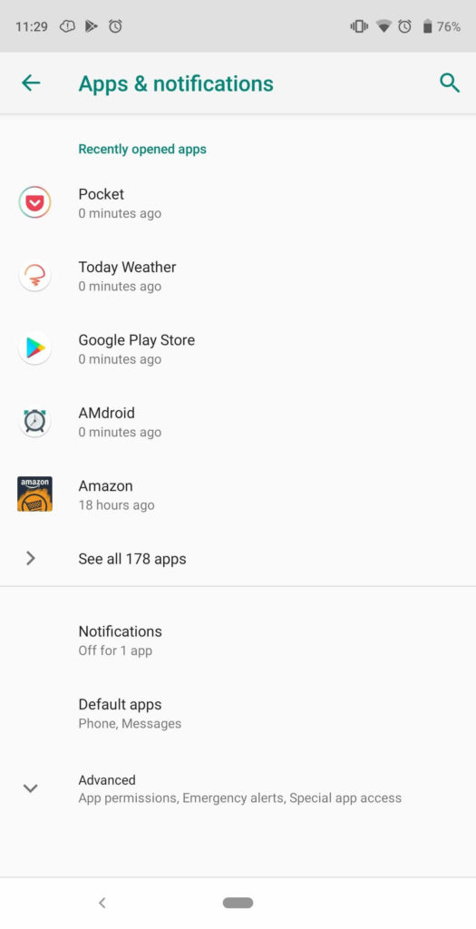 android pie message+ notification
