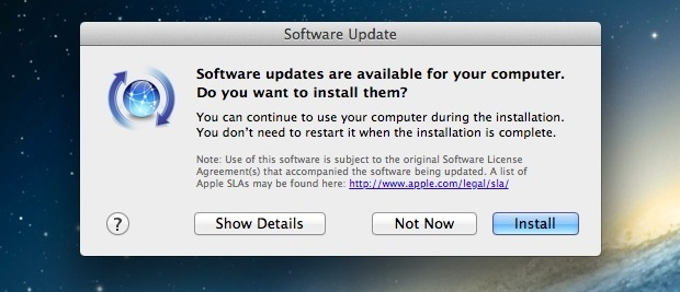 update system software mac