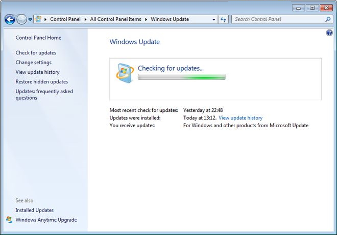 update system software win