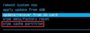 wipe cache partition