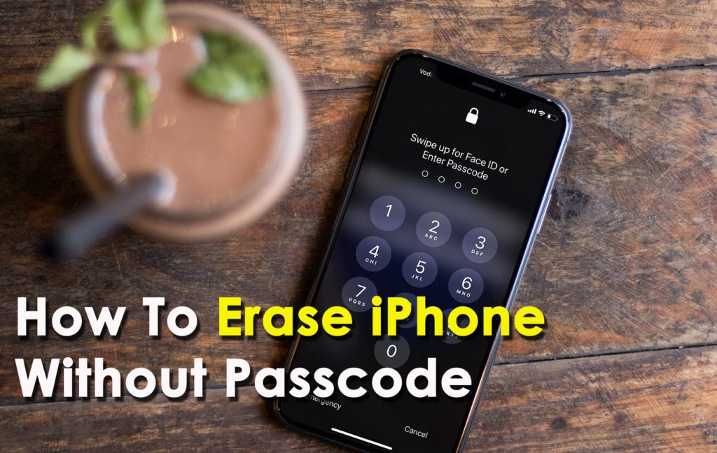 erase iphone without password