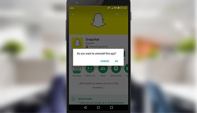 Reinstall Snapchat