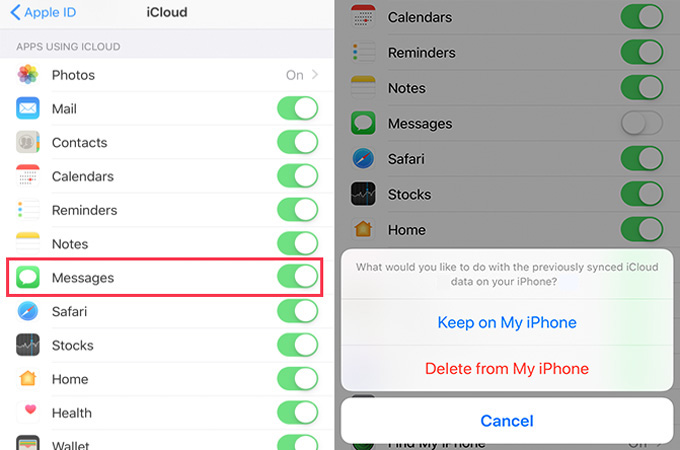 get back lost messages from iPhone using iCloud