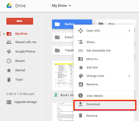 audio recovery via drive