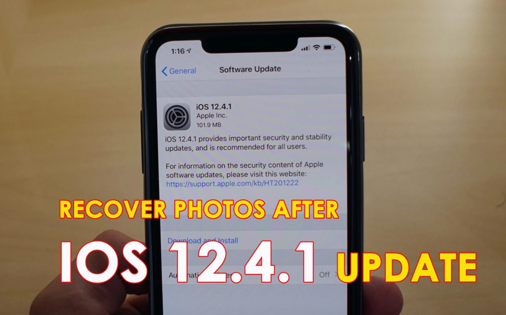 6 Ways- Recover Disappeared Photos After iOS 12.4.1 Update On iPhone