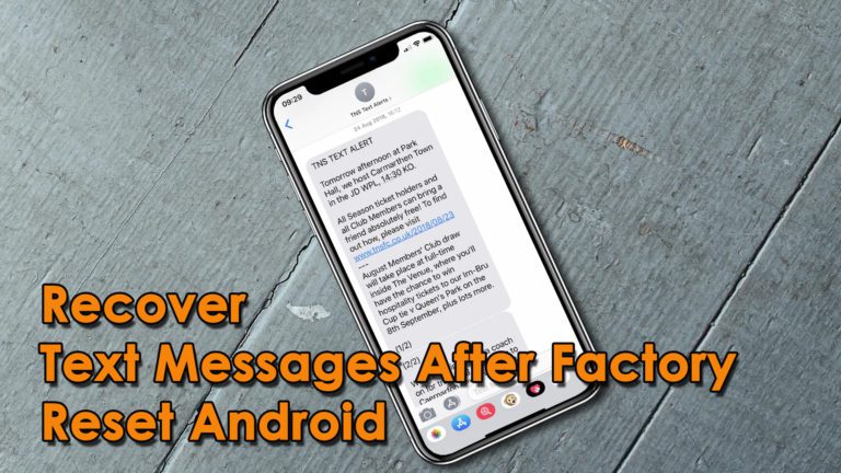 restore text message