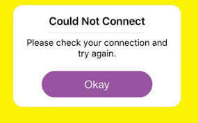 network connection snapchat