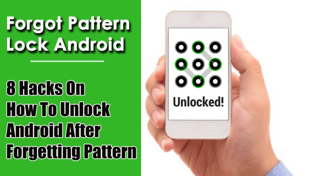 forgot unlock pattern android phone