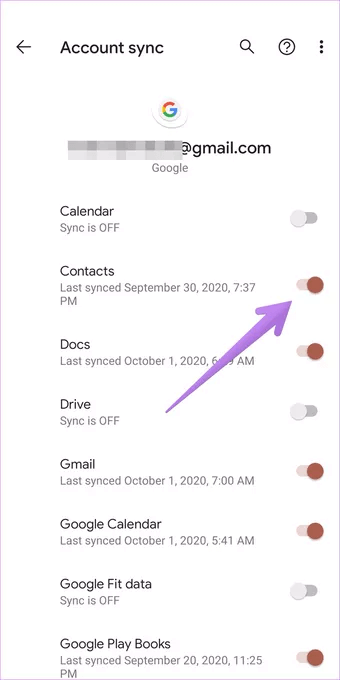 turn off on sync option1