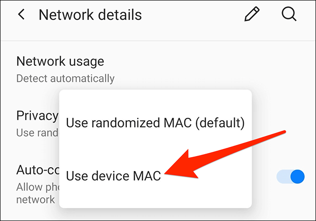 disable mac feature