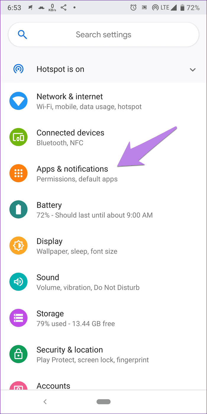 Android apps and notifications