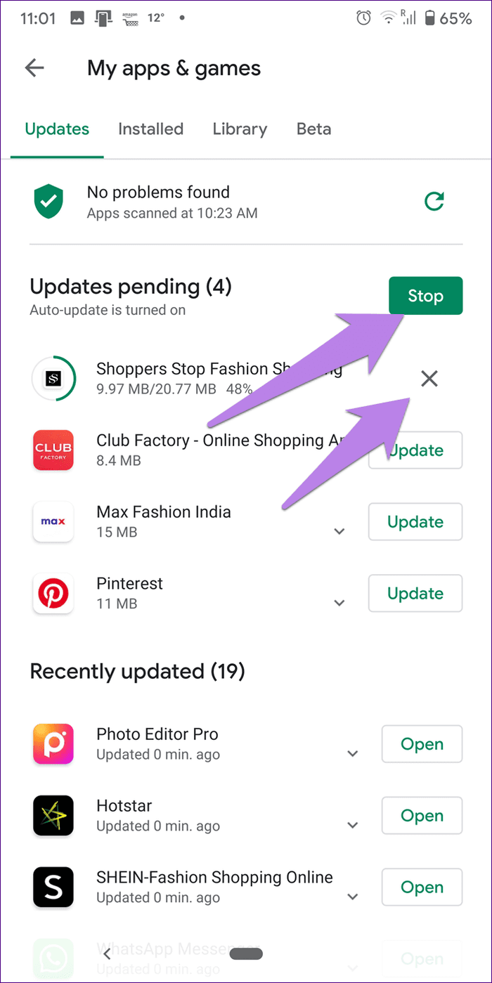 update other apps