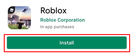 Install roblox app