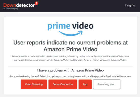 Amazon downdetector