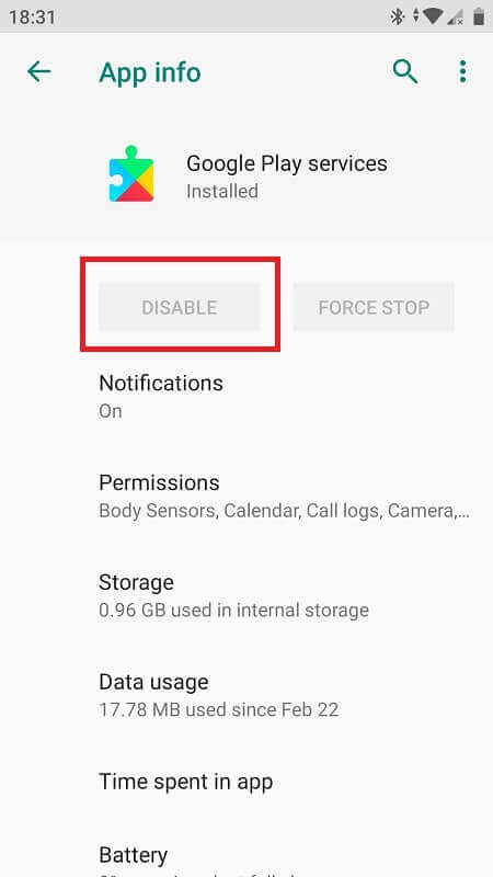 Disable-Enable-google-play-services