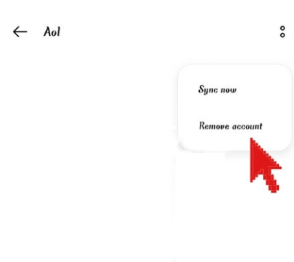 remove account aol
