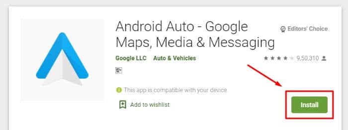 install android auto