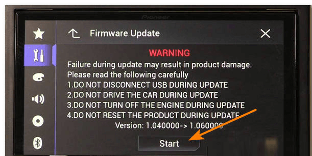 update software car head unit