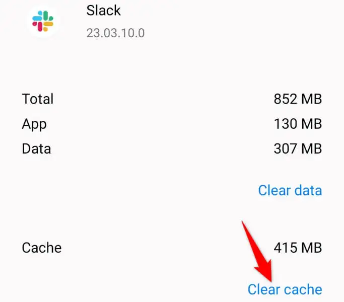 clear cache slack app