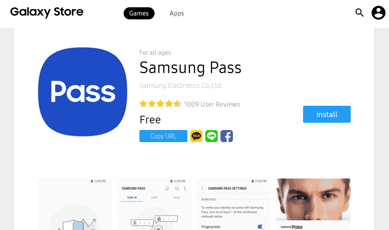 install Samsung pass