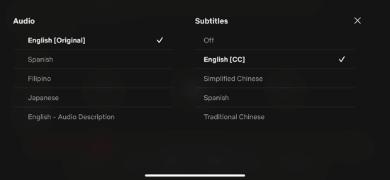 switch netflix subtitles