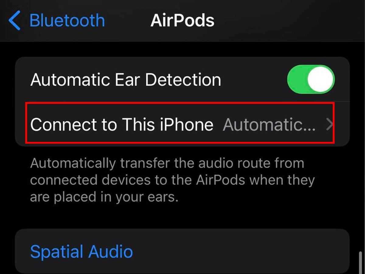 disable automatic switching