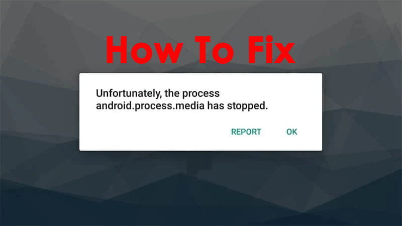 Fix Android.Process.Media Has Stopped Error