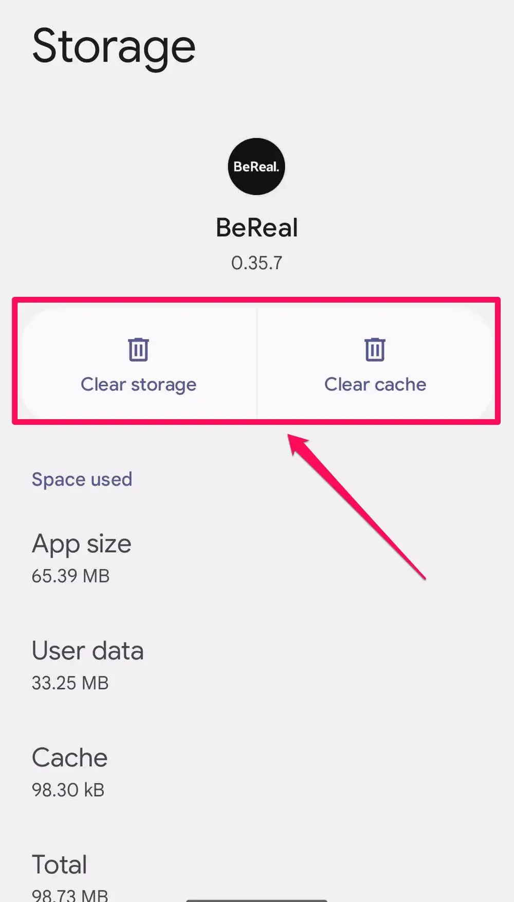 clear bereal data