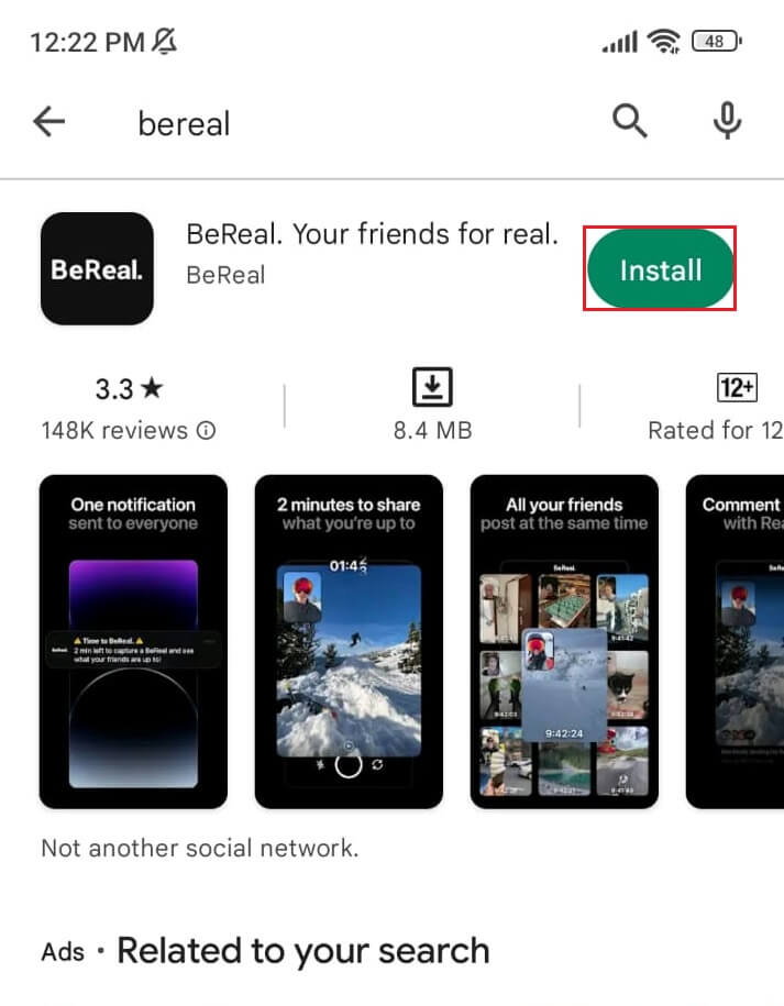 install bereal