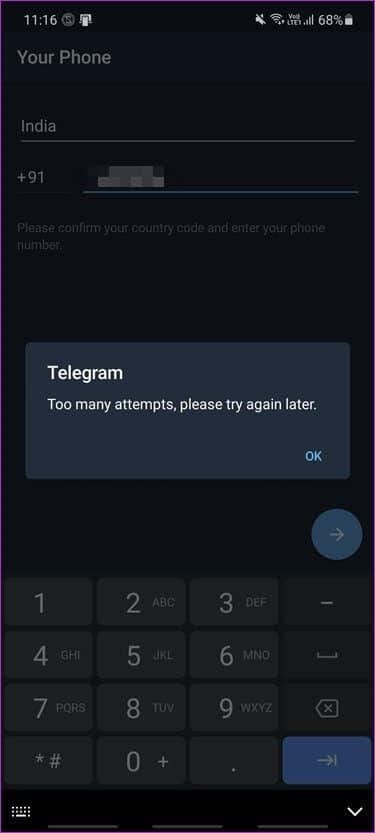 13 Ways To Fix Telegram Not Sending SMS Code On Android