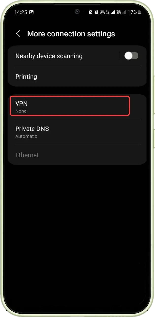 disable vpn service