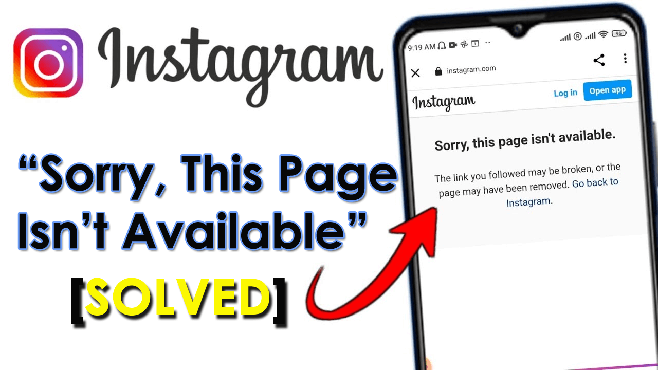 fix Sorry This Page Isn’t Available on Instagram