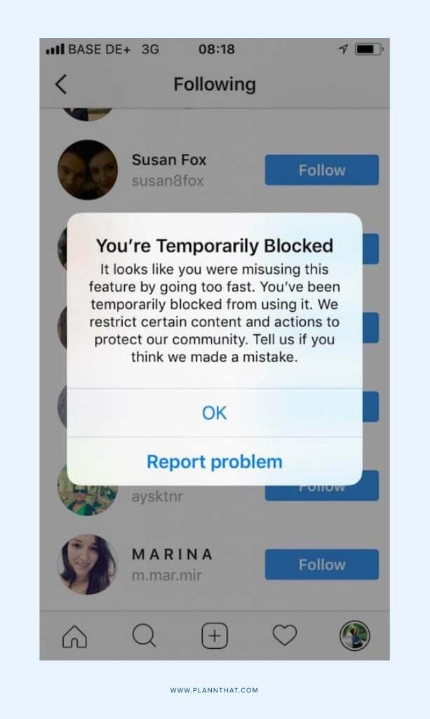 shadow banned instagram