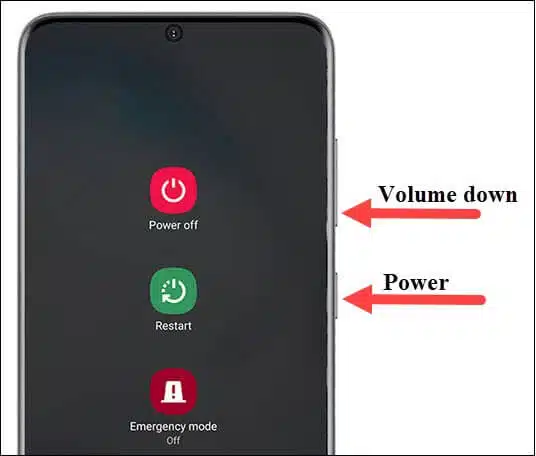 Force restart Samsung