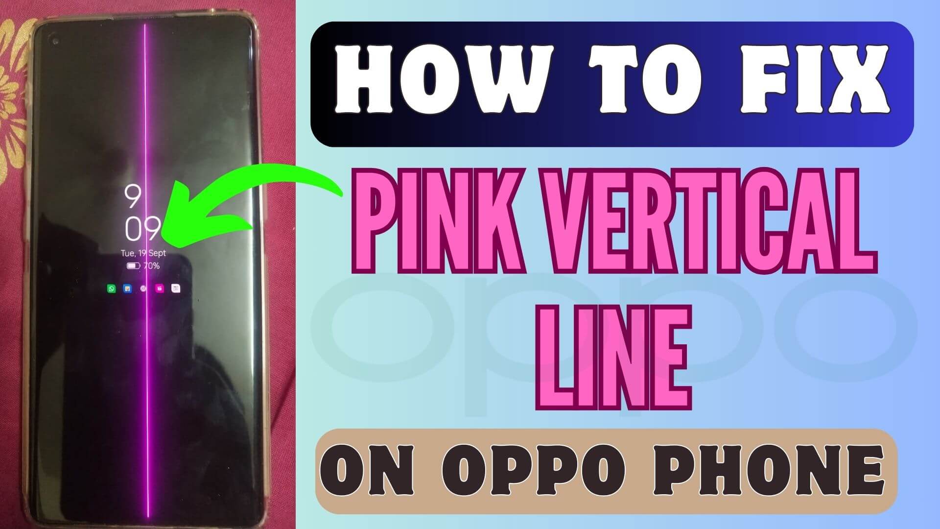 How To Fix Pink Vertical Line On Oppo Phone