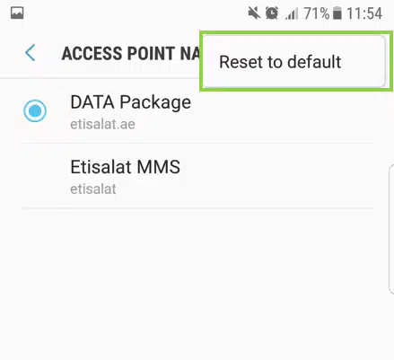 reset apn