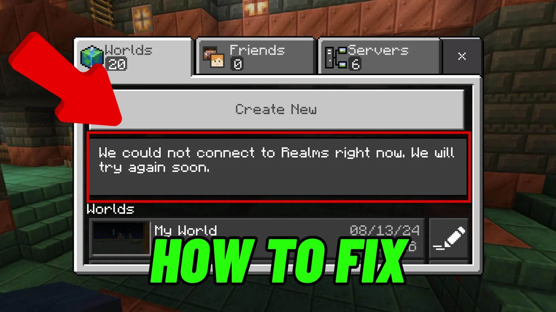 How To Fix Minecraft We Could Not Connect To Realms Right Now