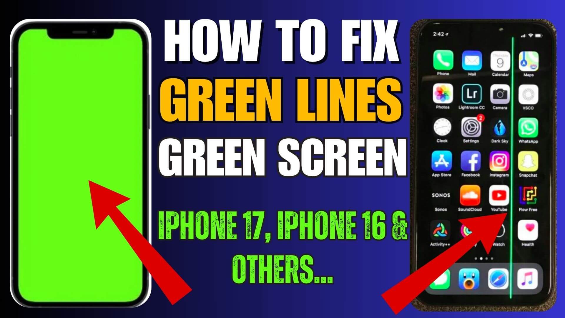 Fix Green Screen, Green Lines, Green Tint Issue on iPhone 17